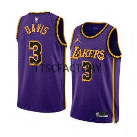Herren NBA Los Angeles Lakers Trikot Anthony Davis 3 Jordan 2022-23 Statement Edition Lila Swingman